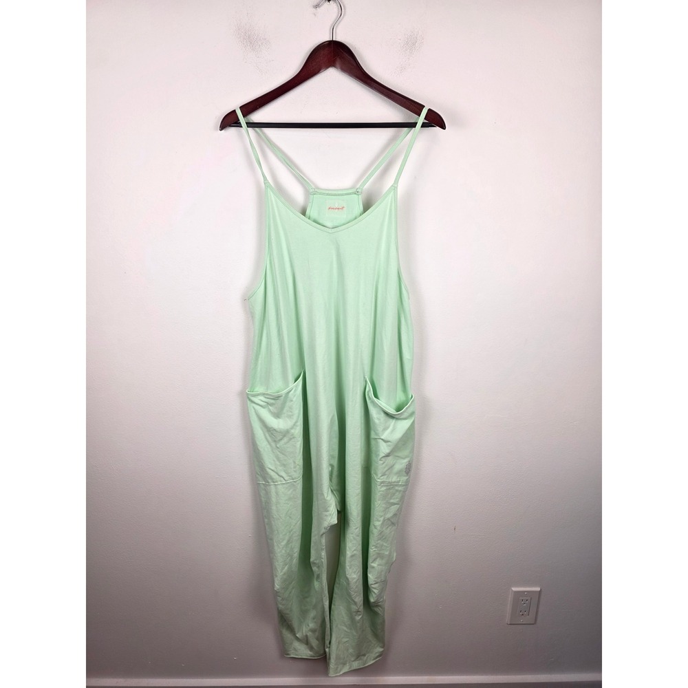 FP Movement Hot Shot Onesie Mint Green Slouchy Jumpsuit OB1239677 Medium